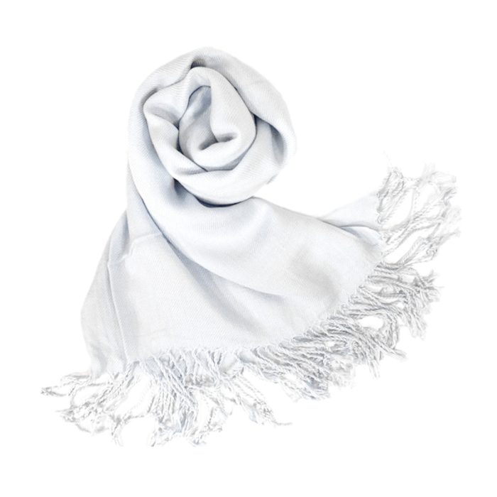 Plain pashmina-Silver