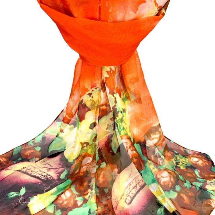 Chiffon Printed scarf 50*155(160)cm