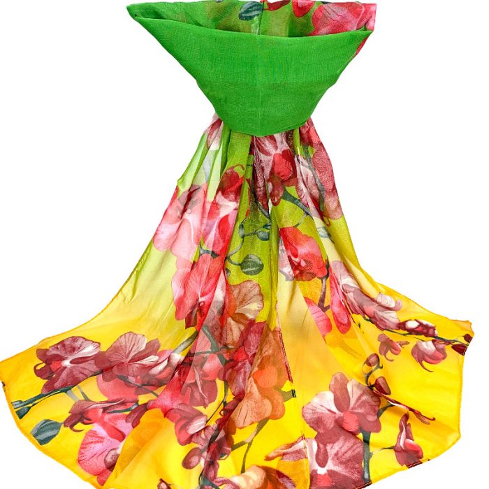 Chiffon Printed scarf 50*155(160)cm