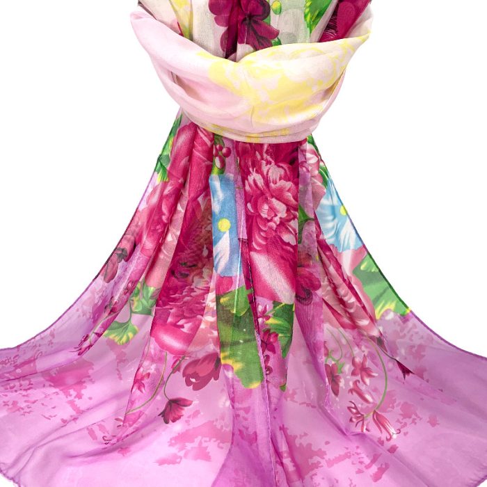 Chiffon Printed scarf 50*155(160)cm