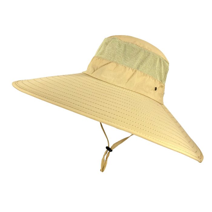 Wide Brim UV Protection Hat with Cord
