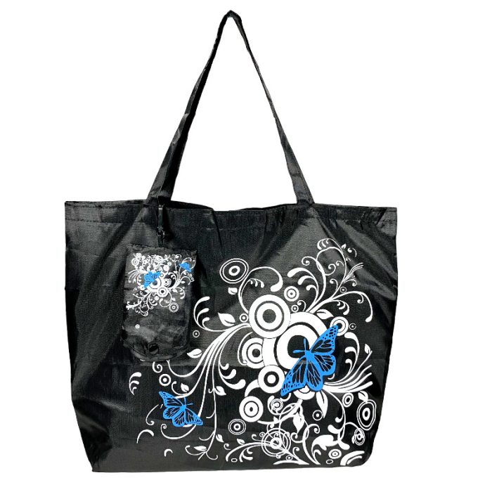 Butterfly Fold Reusable Shopping Bag - Assorted Colors
