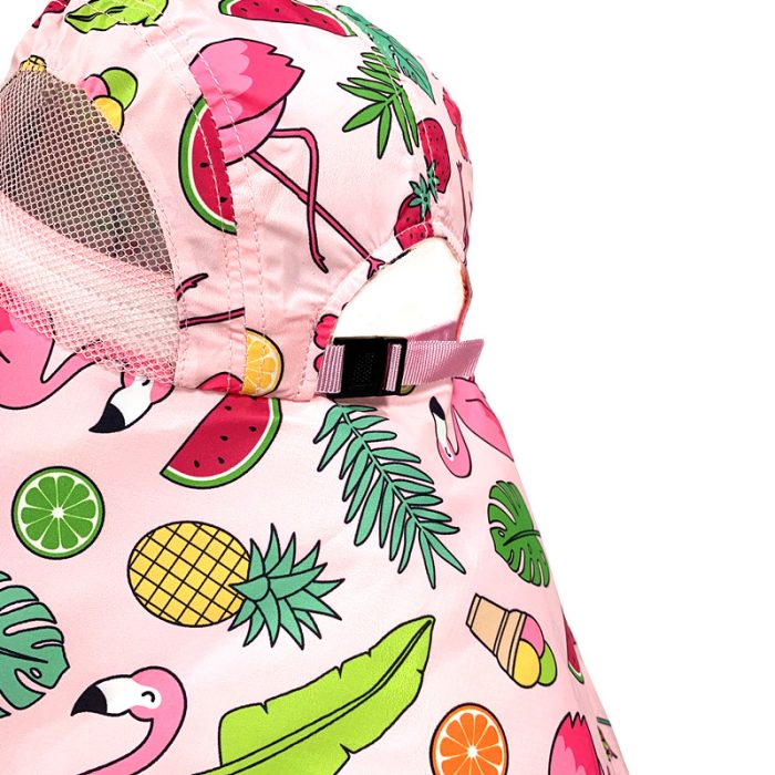 Cute Kids Flap Hat - Strawberry - Image 2