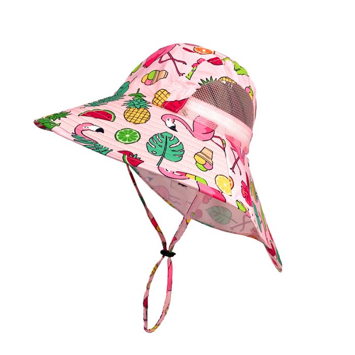 Cute Kids Flap Hat - Strawberry