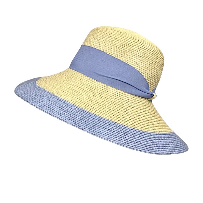 Lux Wide Brim Two Tone Hat