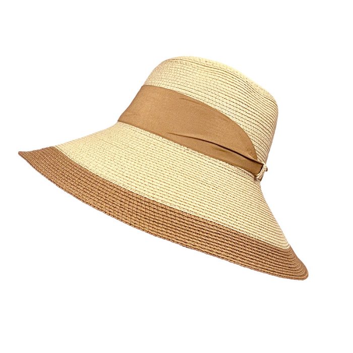 Lux Wide Brim Two Tone Hat
