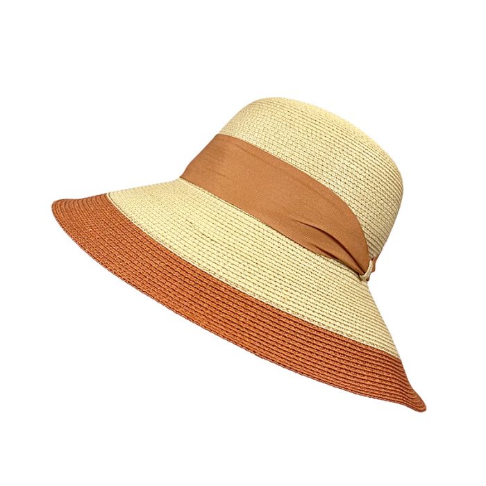 Lux Wide Brim Two Tone Hat
