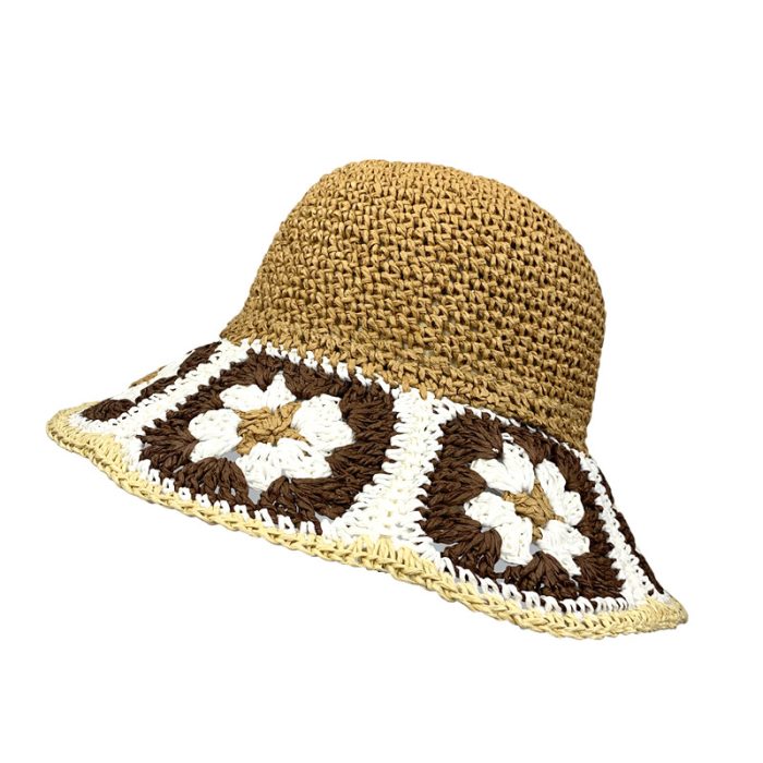 Hand Crochet Color Flower Hat