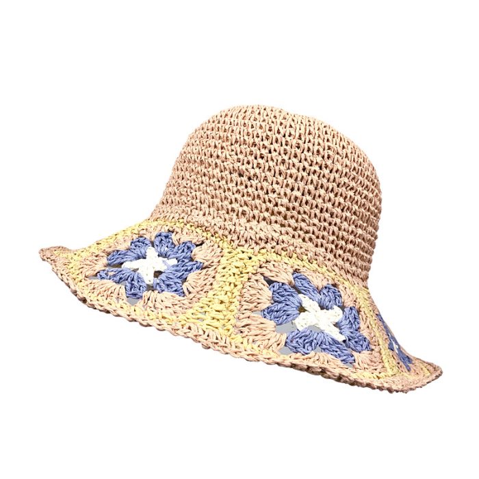 Hand Crochet Color Flower Hat