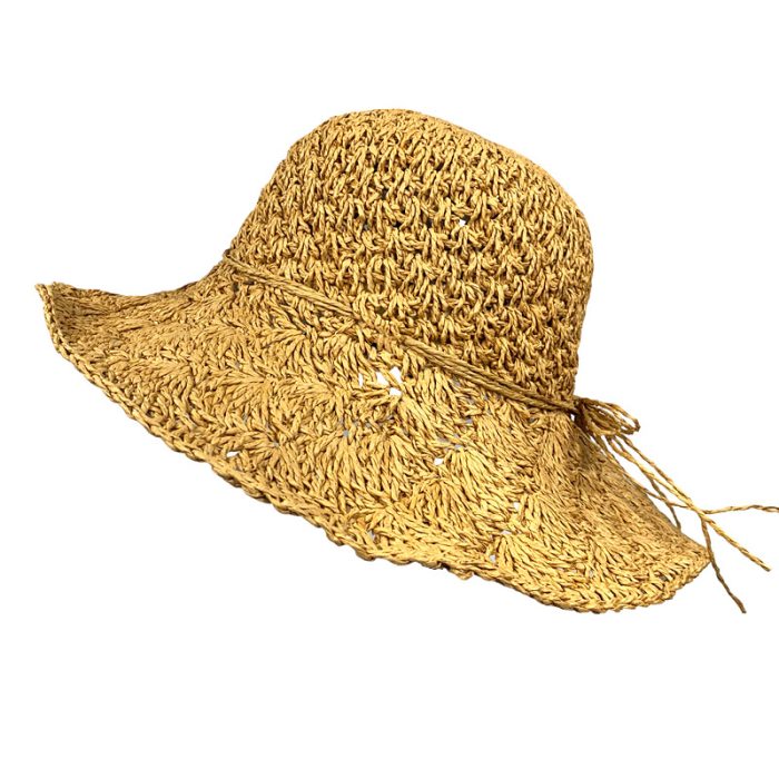 Wide Brim Hand Crochet Hat