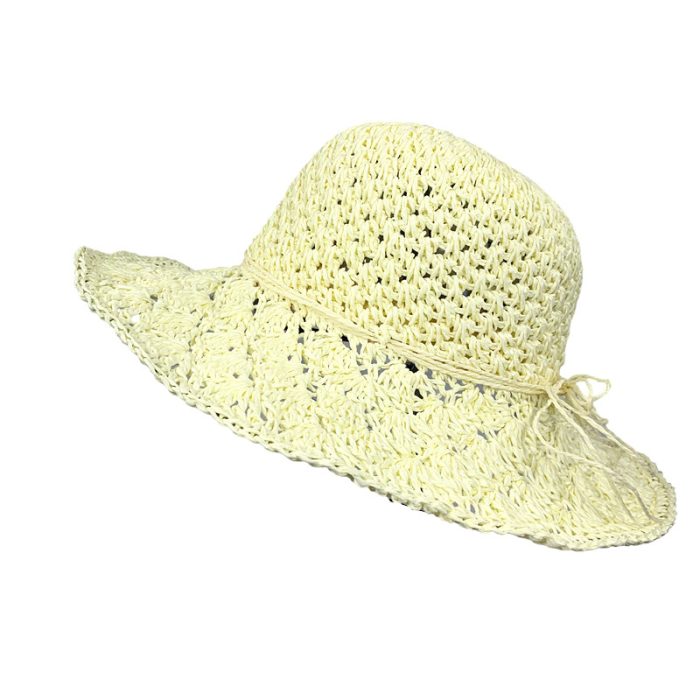 Wide Brim Hand Crochet Hat