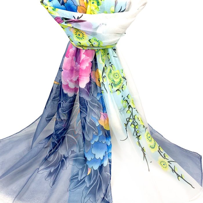 Chiffon Printed scarf 50*155(160)cm