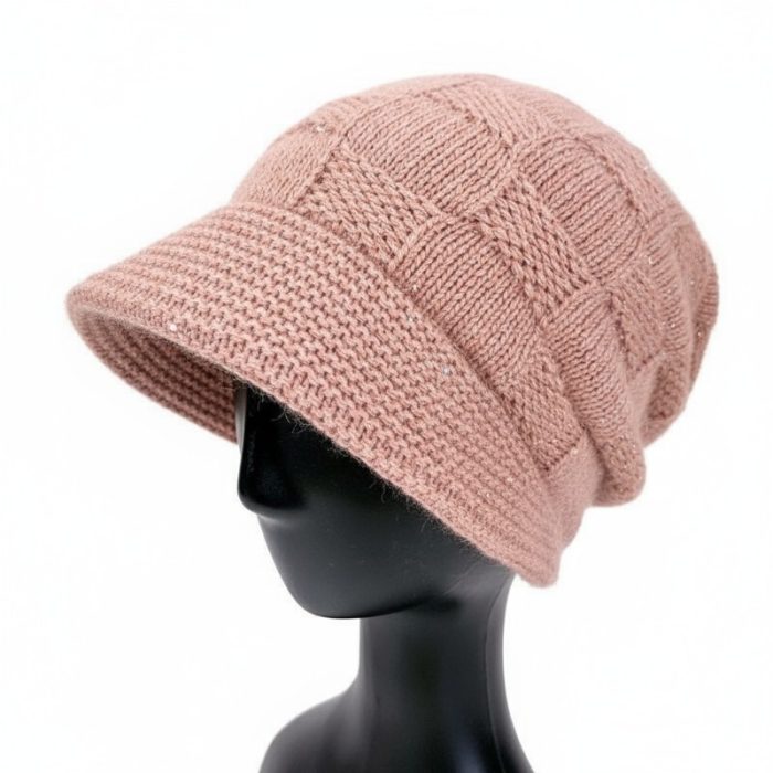 Stylish Slouchy Hat with Sequins Deco