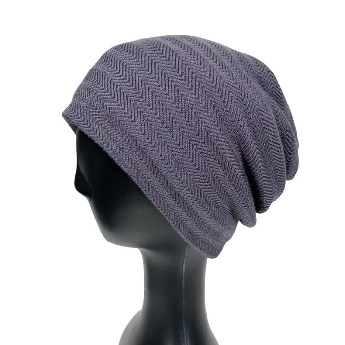 Zig Zag Beanie with Fleece Lining