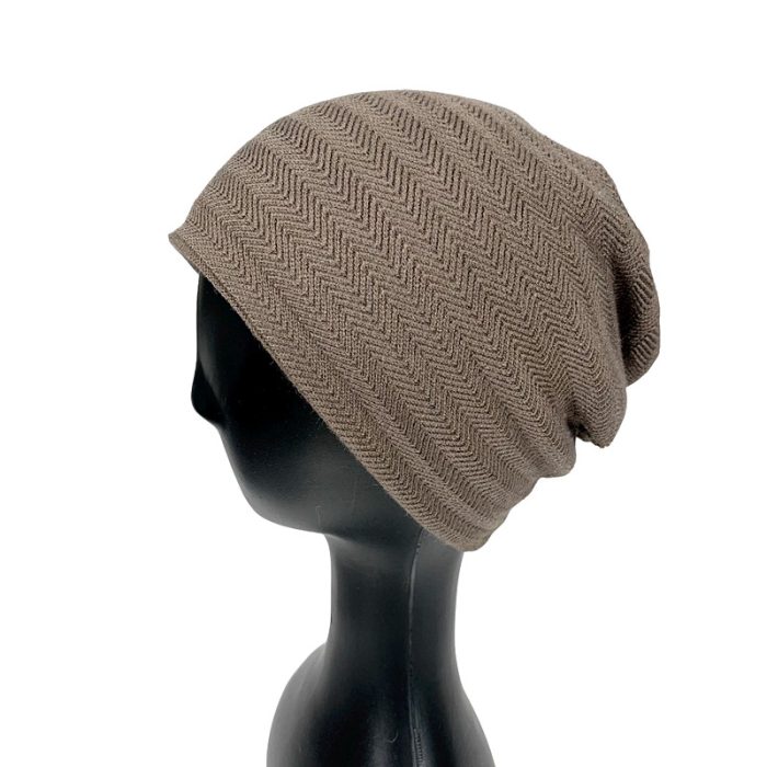 Zig Zag Beanie with Fleece Lining