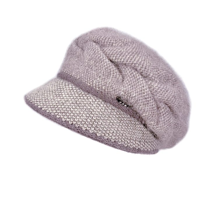 Rabbit Fur Trim Hat