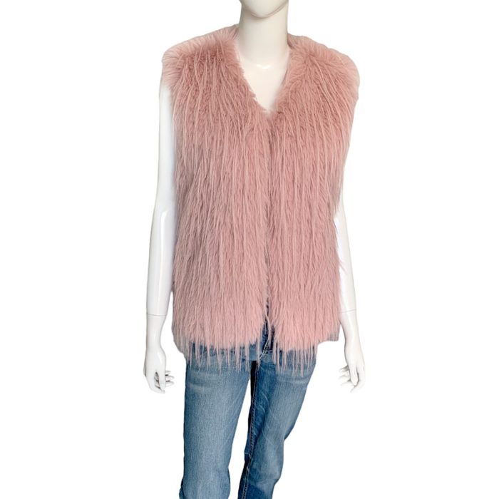 Long Fur Vest with Hiding Pockets - S/M & L/XL