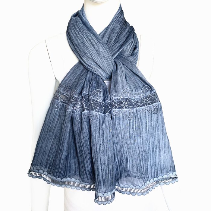 Scarf with Lace Deco