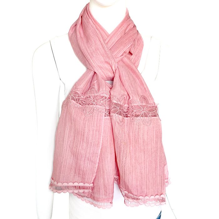 Scarf with Lace Deco