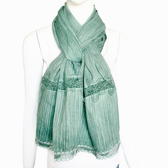Scarf with Lace Deco
