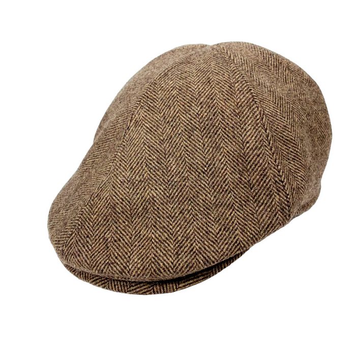 Wool Blend Herringbone Ivy Cap - M