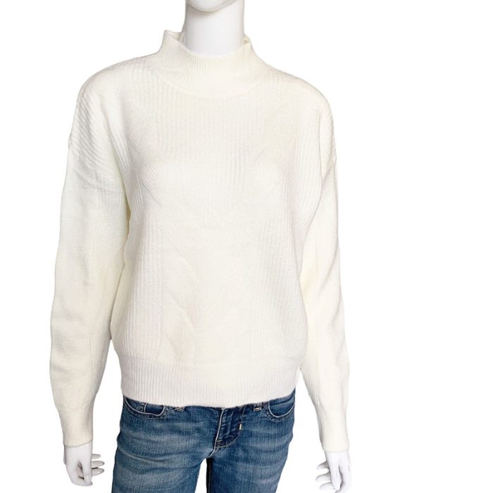 High Neck Cropped Sweater
