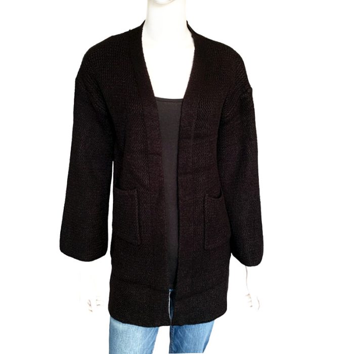 Slim Knit Cardigan with Pockets