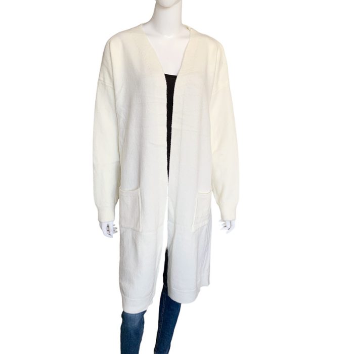 Knit Long Cardigan with Pockets