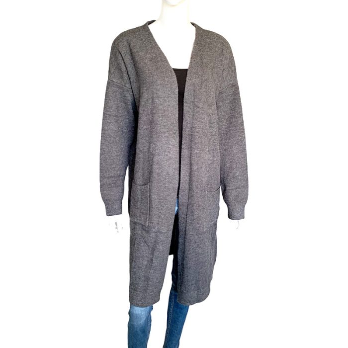 Knit Long Cardigan with Pockets