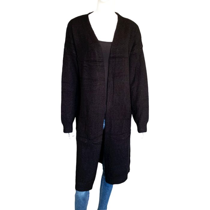 Knit Long Cardigan with Pockets