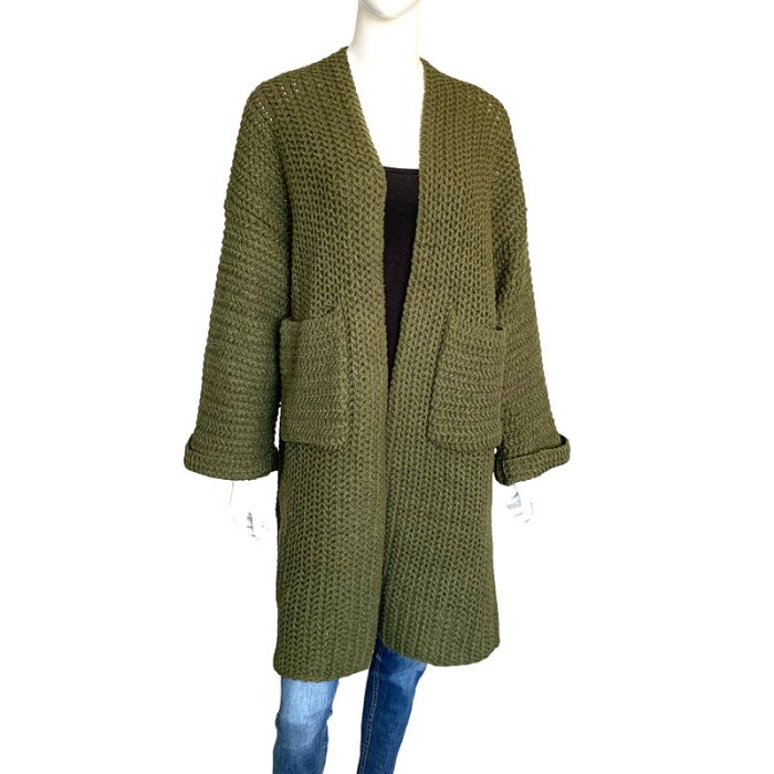 Chunky Knit Cardigan with Pockets