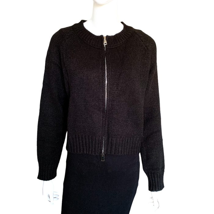 Basic Knit Cardigan with Zip