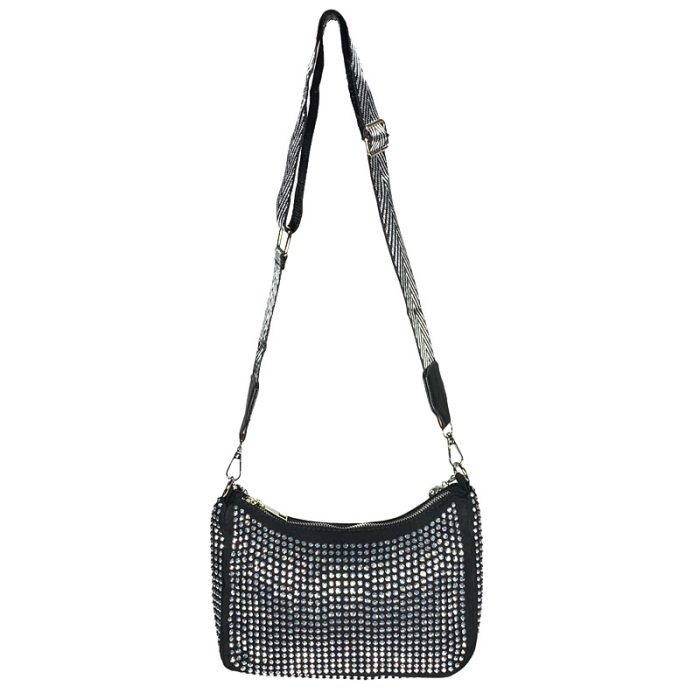 Bling Embellished Shoulder Bag / Crossbody Bag - Image 2