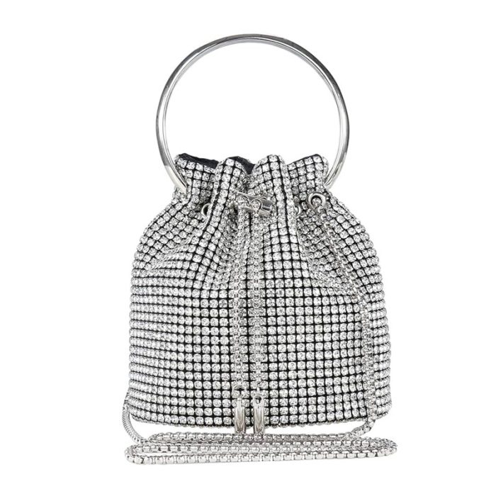 Luxe Rhinestone Bucket Bag