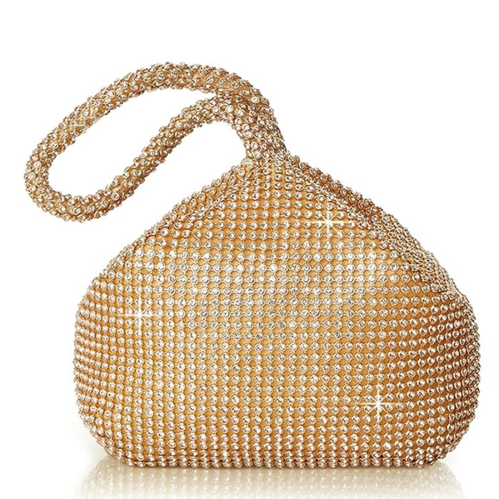 Luxe Women's Triangle Rhinestone Evening Bag