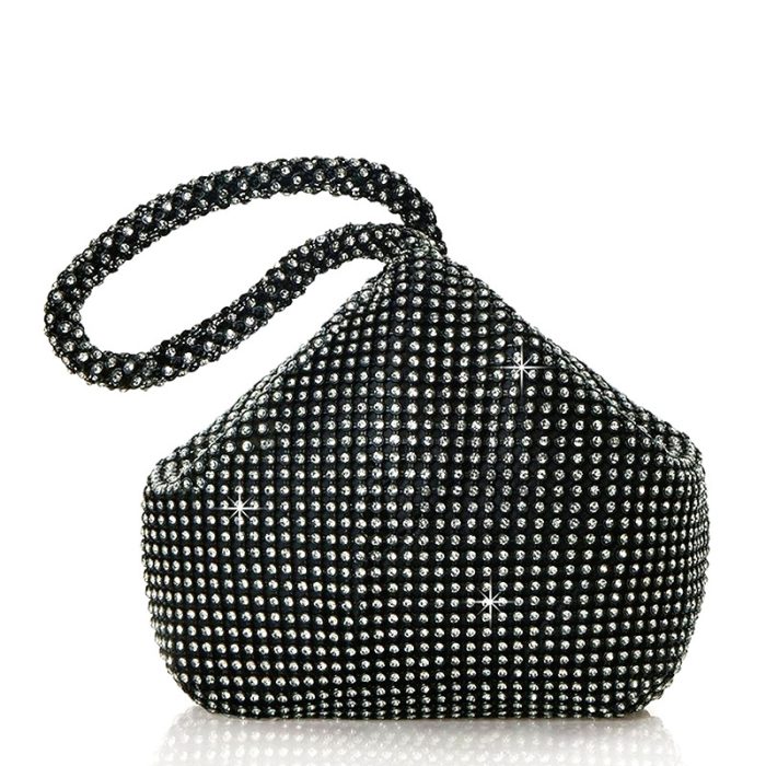 Luxe Women's Triangle Rhinestone Evening Bag