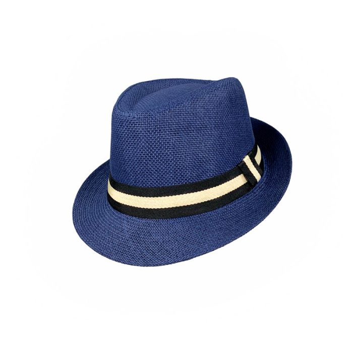 Trilby Hat with Fabric Band Deco