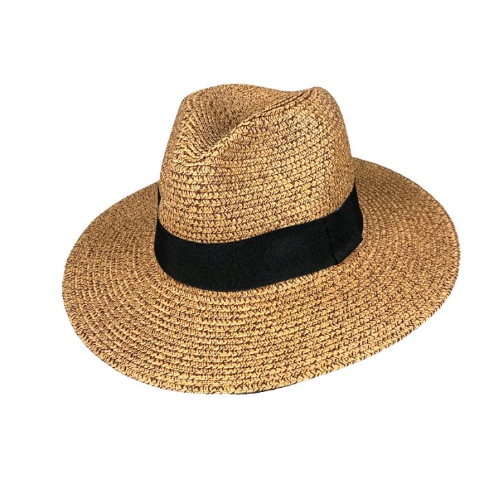 Cotton Thread Melange Fedora Hat