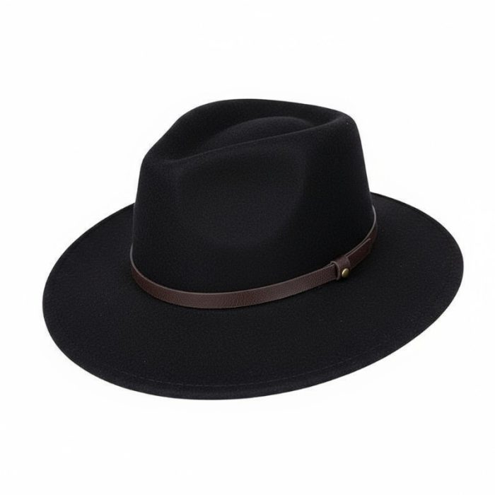 Lux Wool Felt Outback Hat with Band - S (#56)