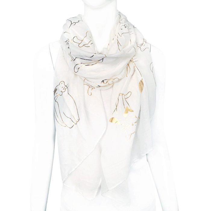 Cute Foil Cat Scarf