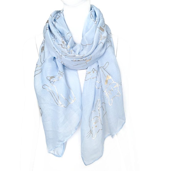Cute Foil Cat Scarf
