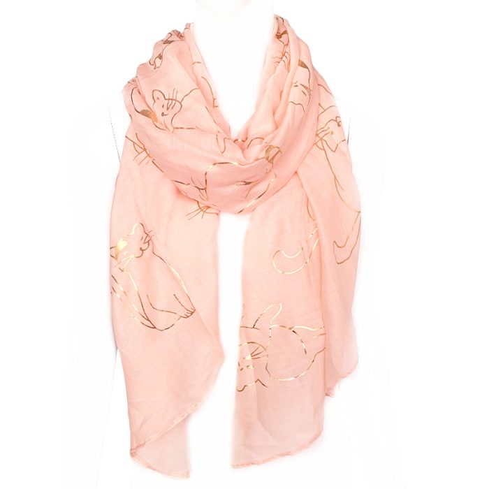 Cute Foil Cat Scarf