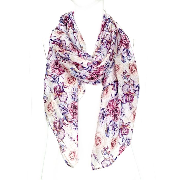Digital Print Flora Scarf