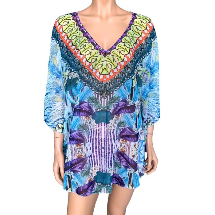 Lux Embellished Kaftans - Curved