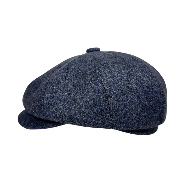 Wool Blend Solid Newsboy Cap - S - Image 2