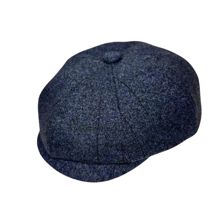Wool Blend Solid Newsboy Cap - S