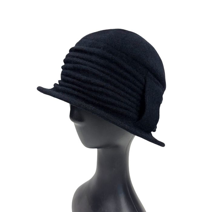 Elegant Pleated Soft Wool Hat