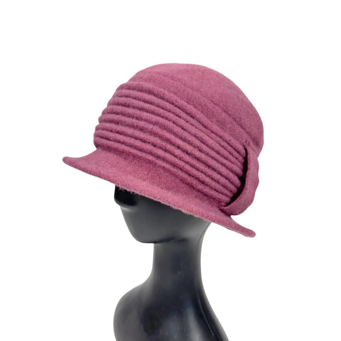 Elegant Pleated Soft Wool Hat