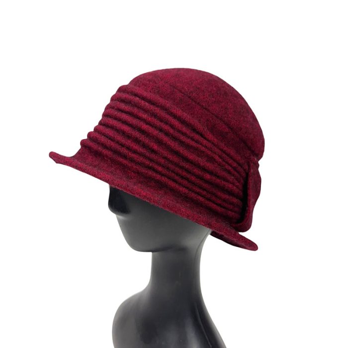 Elegant Pleated Soft Wool Hat