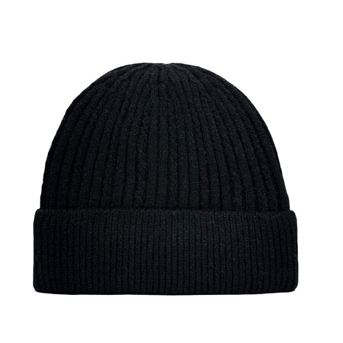 Classic Solid Color Beanie with Fleece Lining